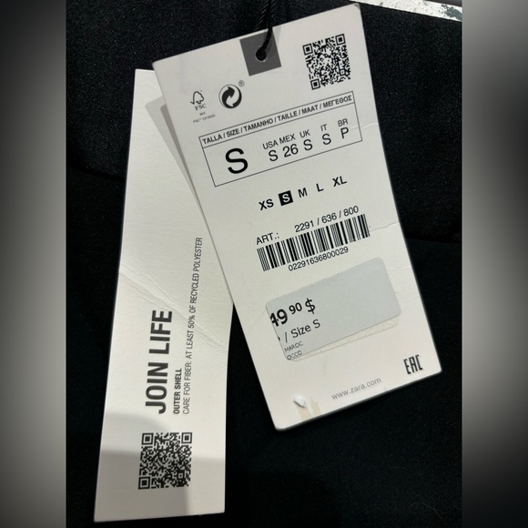 Black Zara Skort - Picture 3 of 4